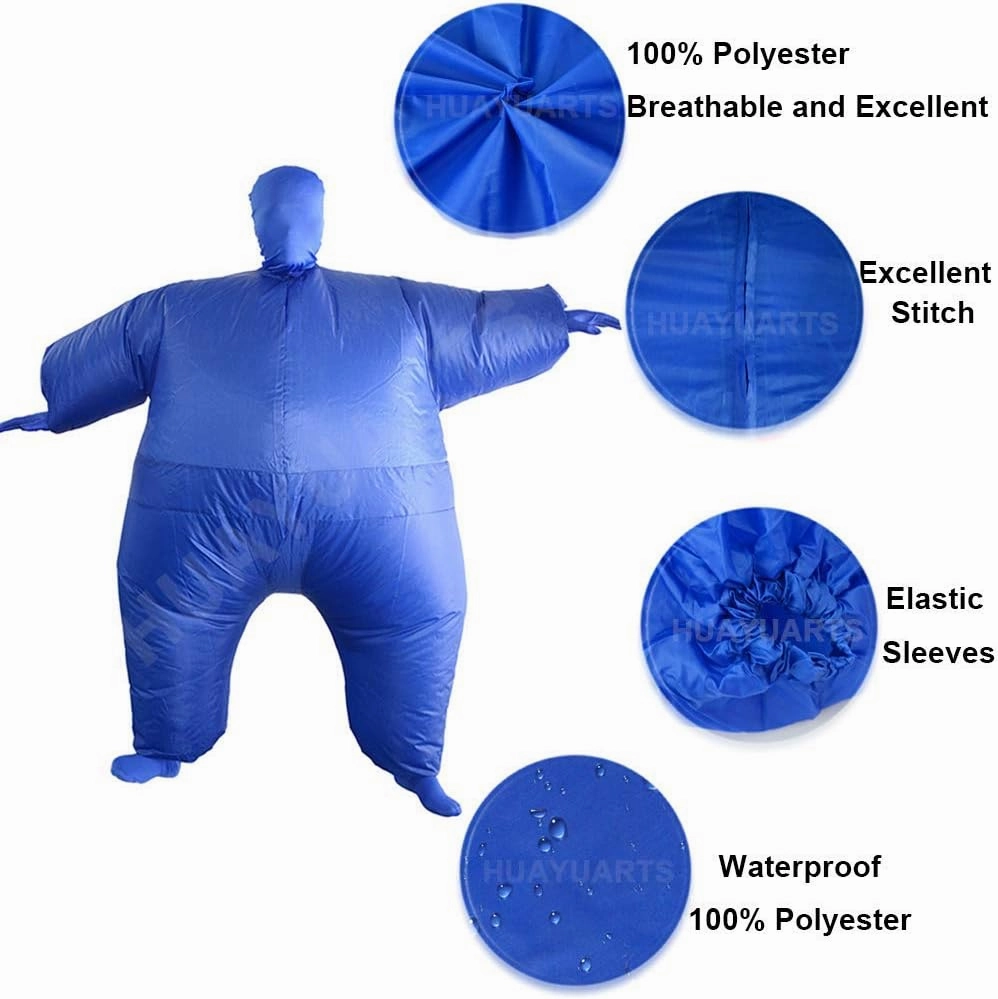 IHGYT Inflatable Masquerade Costume Full body suit Air Blow up Costumes Jumpsuit Suit