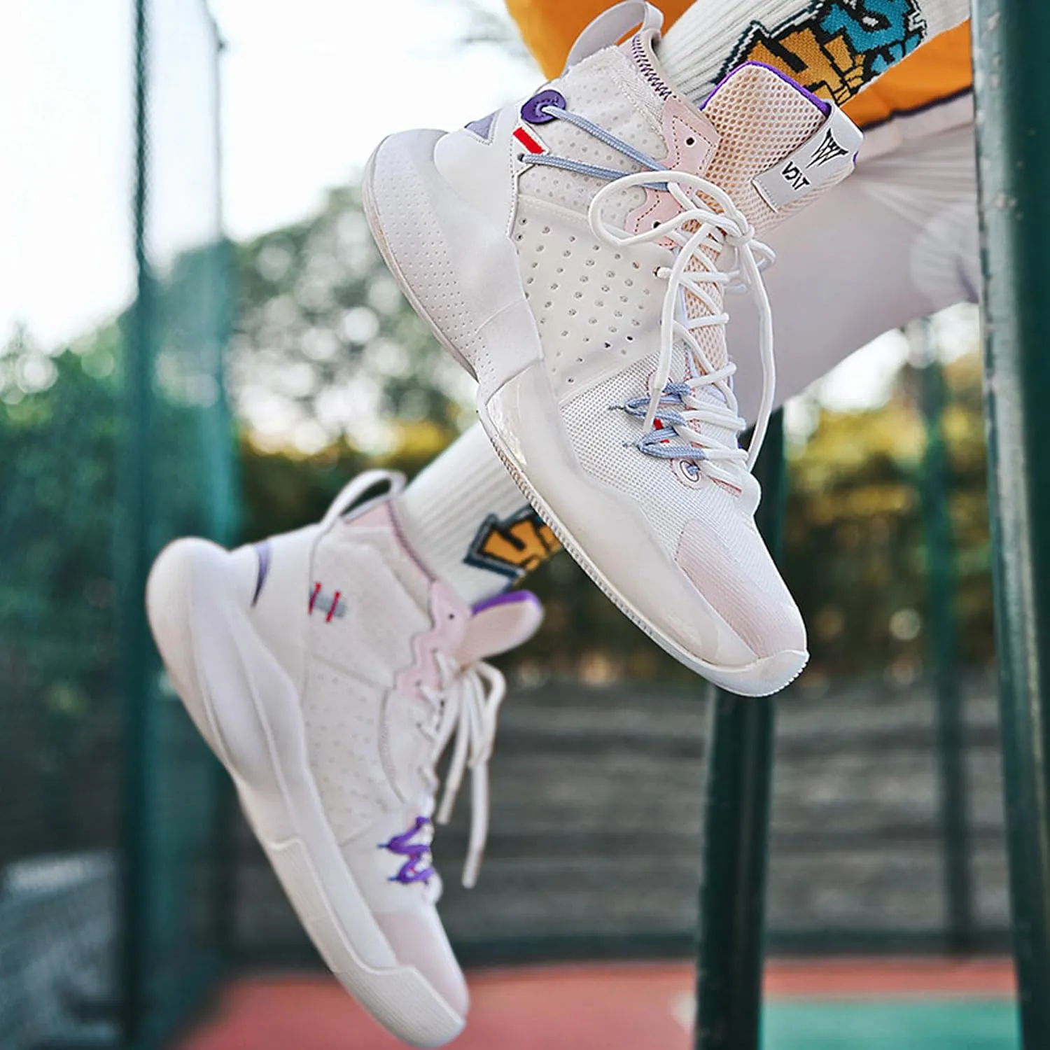 Indoor and outdoor men's basketball shoes,breathable basketball shoesarch support basketball shoes,non-slip wear-resistant combat basketball shoes,street basketball shoes,high-top basketball shoes,