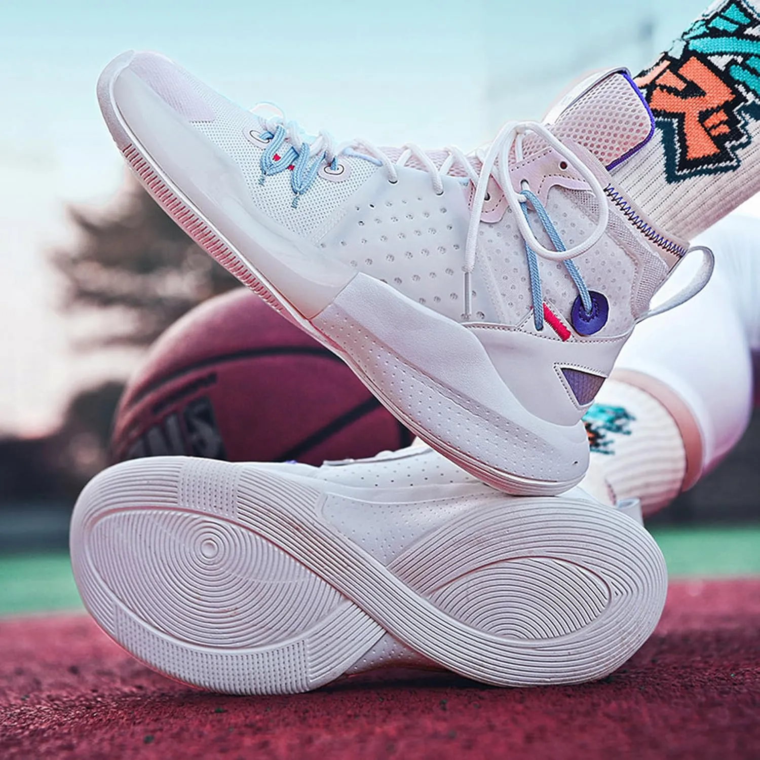 Indoor and outdoor men's basketball shoes,breathable basketball shoesarch support basketball shoes,non-slip wear-resistant combat basketball shoes,street basketball shoes,high-top basketball shoes,