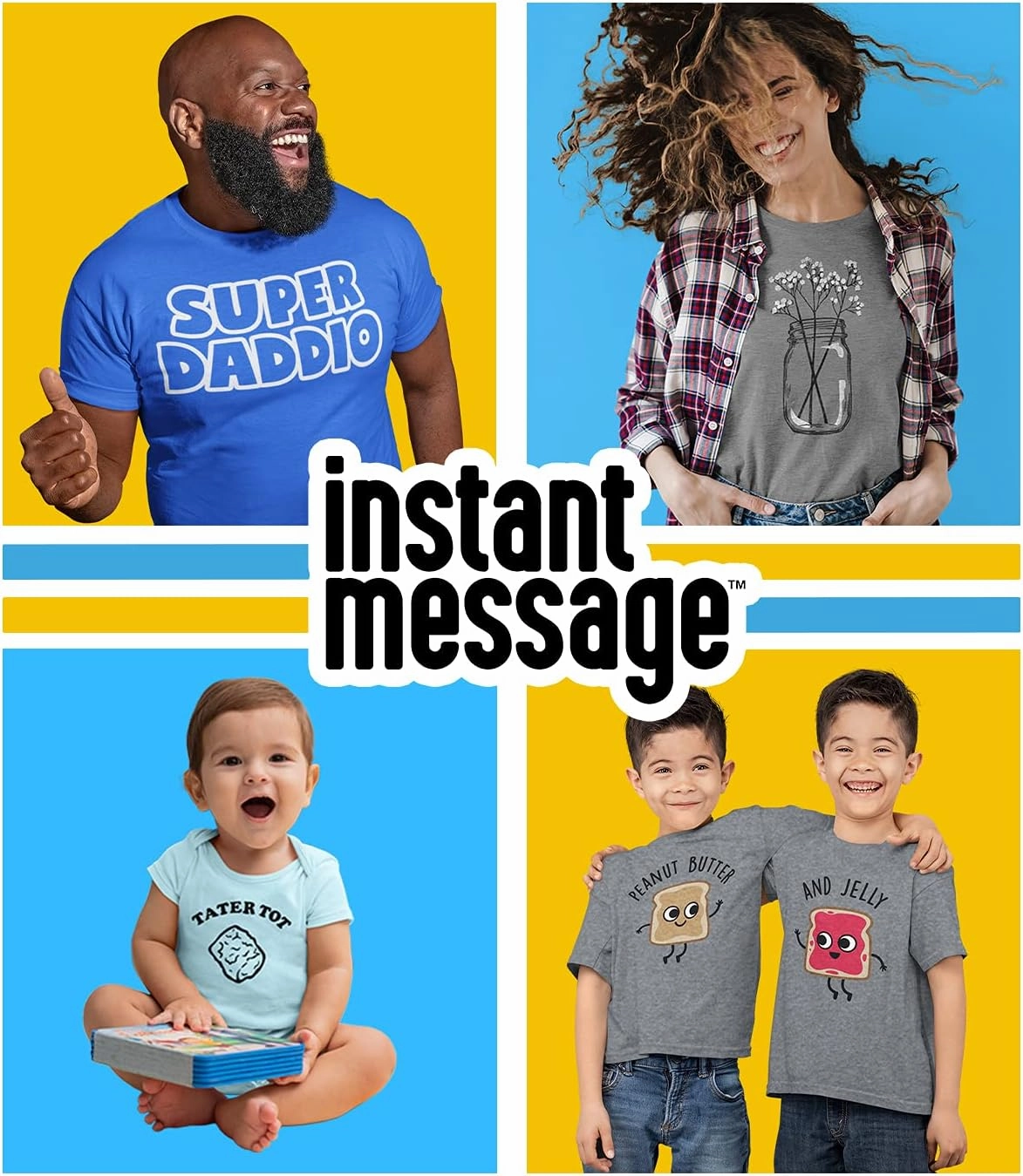 Instant Message - Bear Roasting Marshmallows - Toddler & Youth Crewneck Fleece Sweatshirt