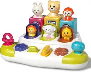 Interactive Baby Pop up Animal Toys, Montessori Toy Cause and Effect for 1 Year Old Boys Girls, Early Learning for 9-12-18 Months Infant,Kids Gift Toy Age 1-2