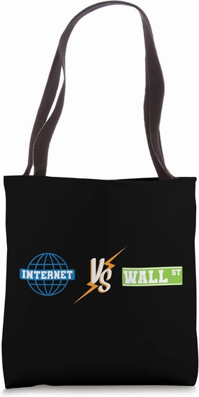 Internet against Wallstreet private Investors Stock Course Tote Bag