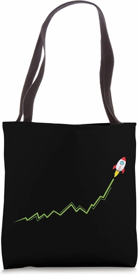 Internet vs. Wallstreet Price Rocket Tote Bag