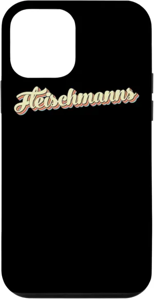 iPhone 12 mini Fleischmanns TShirt Retro Art Baseball Font Vintage Case
