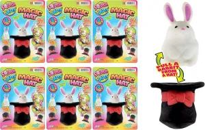JA-RU Squish Outs Mini Squishy Rabbit in The Hat (6 Rabbit Toys) Cute Mini Fidget Animals. Mochi Squishy Toys for Kids. Stress Relief Slow Rising Squeeze Toys. Bulk Party Favors Easter Egg. 4413-6s