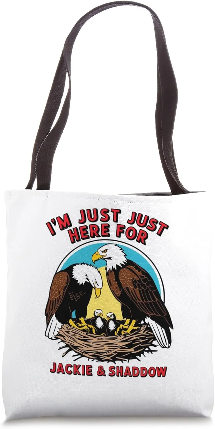 Jackie and Shaddow is Big Bear Eagle is California Eagles Tote Bag