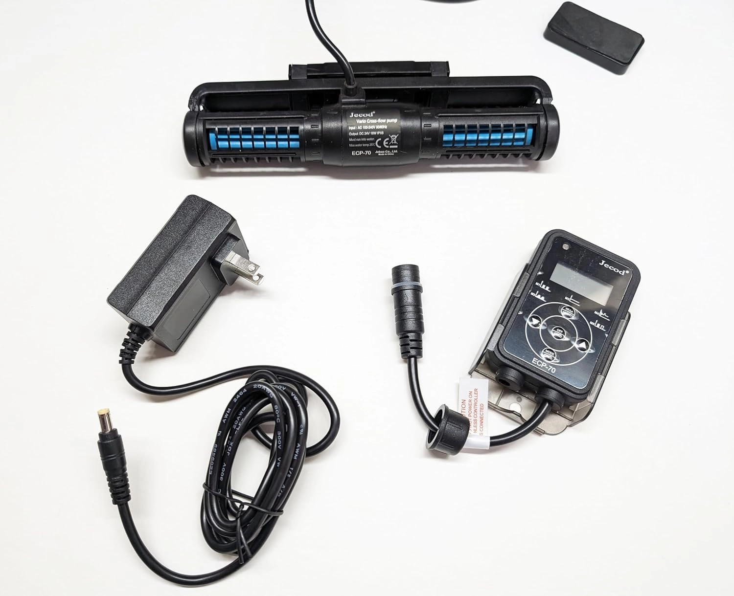 Jebao Jecob ECP DC Wave Maker Pump with Controller, Ultra Quiet, Energy Saving, Circulation Pump, Master and Slave Group use, Magnetic Base, No App Control Trouble Free (ECP-70)