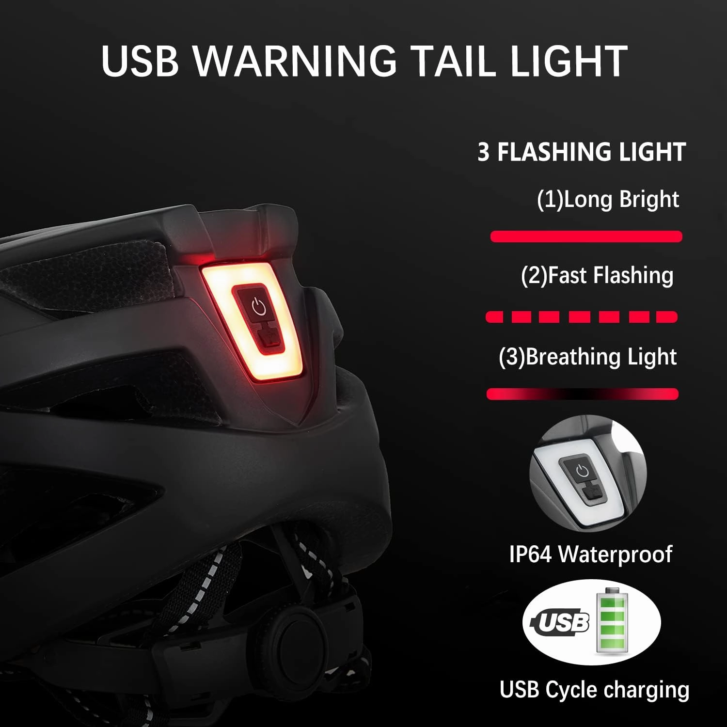 JEPOZRA Bike Helmet for Men Women Bicycle Helmet with Removable Visor & Magnetic Goggles Adjustable Size Safety Breathable Mountain & Road Bicycle Helmets Adult Cycling Helmets with Taillight