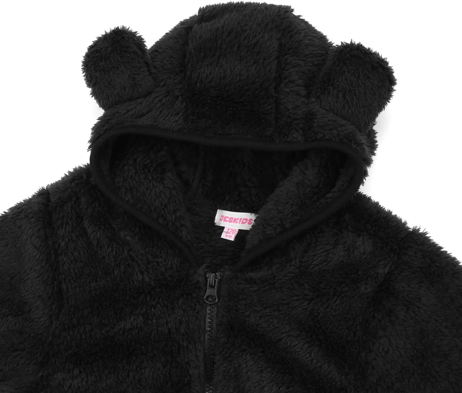 JESKIDS Toddler Girls Boys Fleece Hoody Jacket Zip Up Teddy Coat Warm Winter Outwear