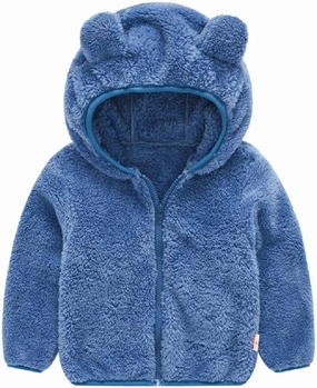 JESKIDS Toddler Girls Boys Fleece Hoody Jacket Zip Up Teddy Coat Warm Winter Outwear