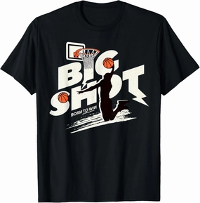 Just Dunk It Basketball Player Design Bold Slam Dunk T-Shirt