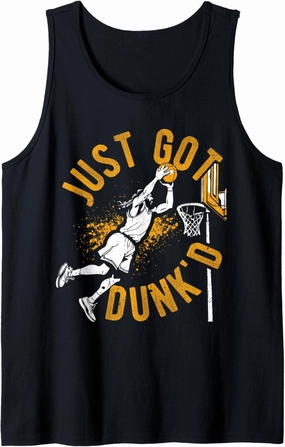 Just Got Dunk'd Basketball Baptism Slam Dunk Tank Top