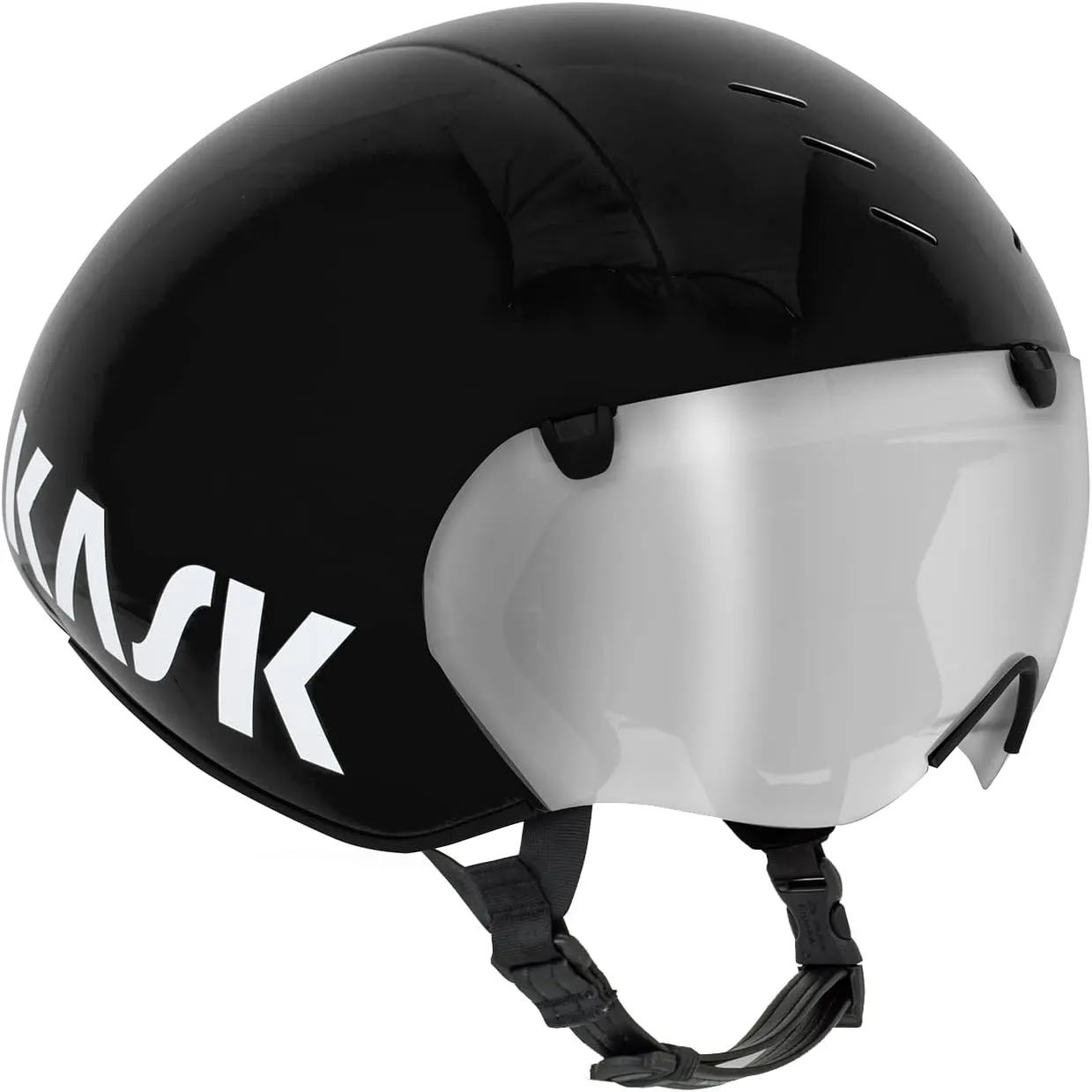 KASK Bambino Pro Bike Helmet I Aerodynamic, Track Cycling, Crono & Triathlon Helmet - Black - Medium