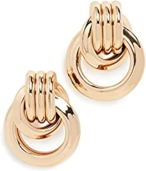 Kenneth Jay Lane Women's 1 1/4" Polished Gold Love Knot Doorknock
