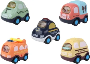 KICHOUSE 5Pcs Cartoon Inertia Car Safe Playthings for Design for Hands Engaging Fun Playtime for Boys