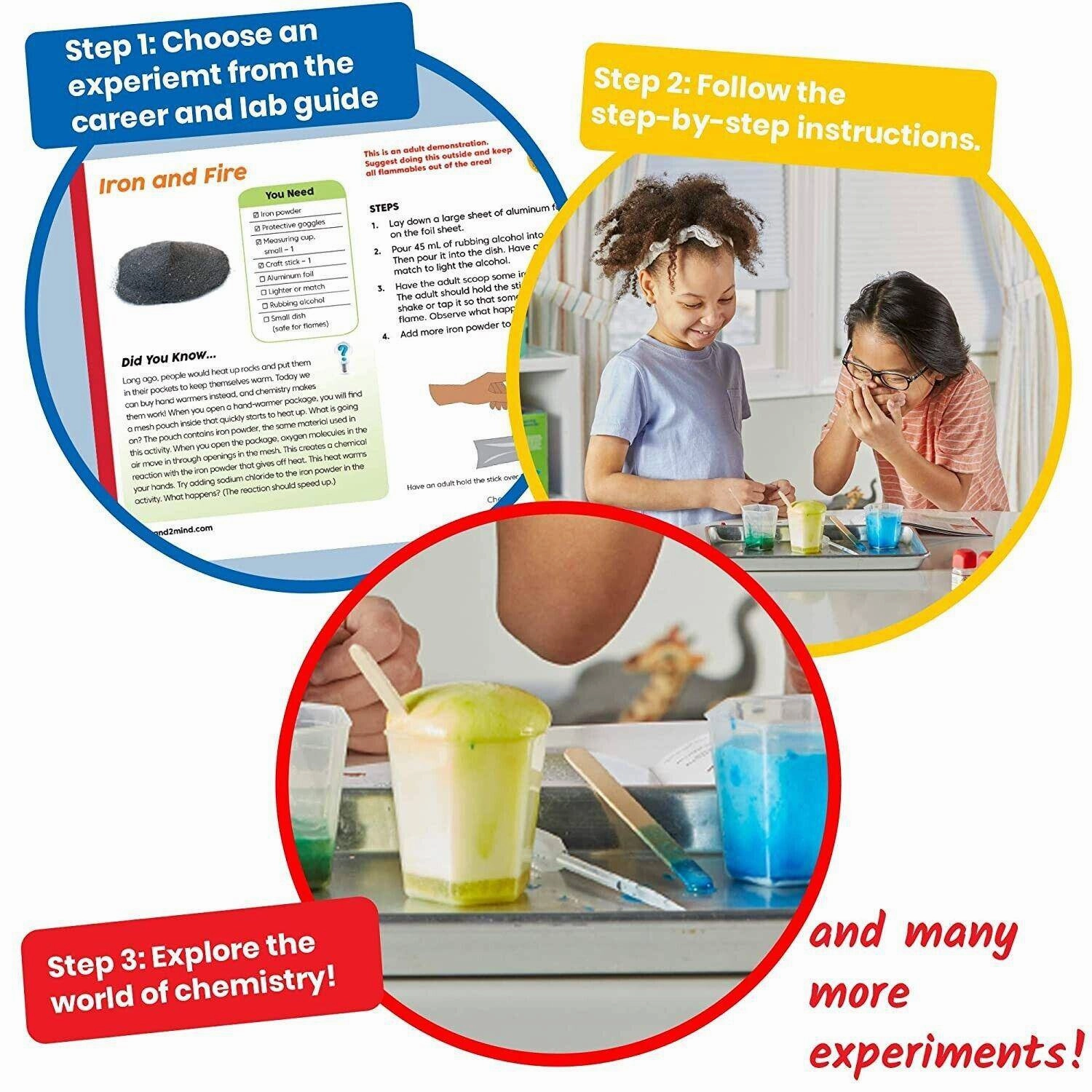 Kids STEM Chemistry Lab Science Experiment Kit Educational Scientific Hands-On