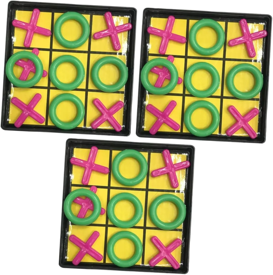 Kisangel 3 Sets Educational Toe Game for Fun Interactive Leisure Table Game Random Colors for Travel and Family Activities Random Color