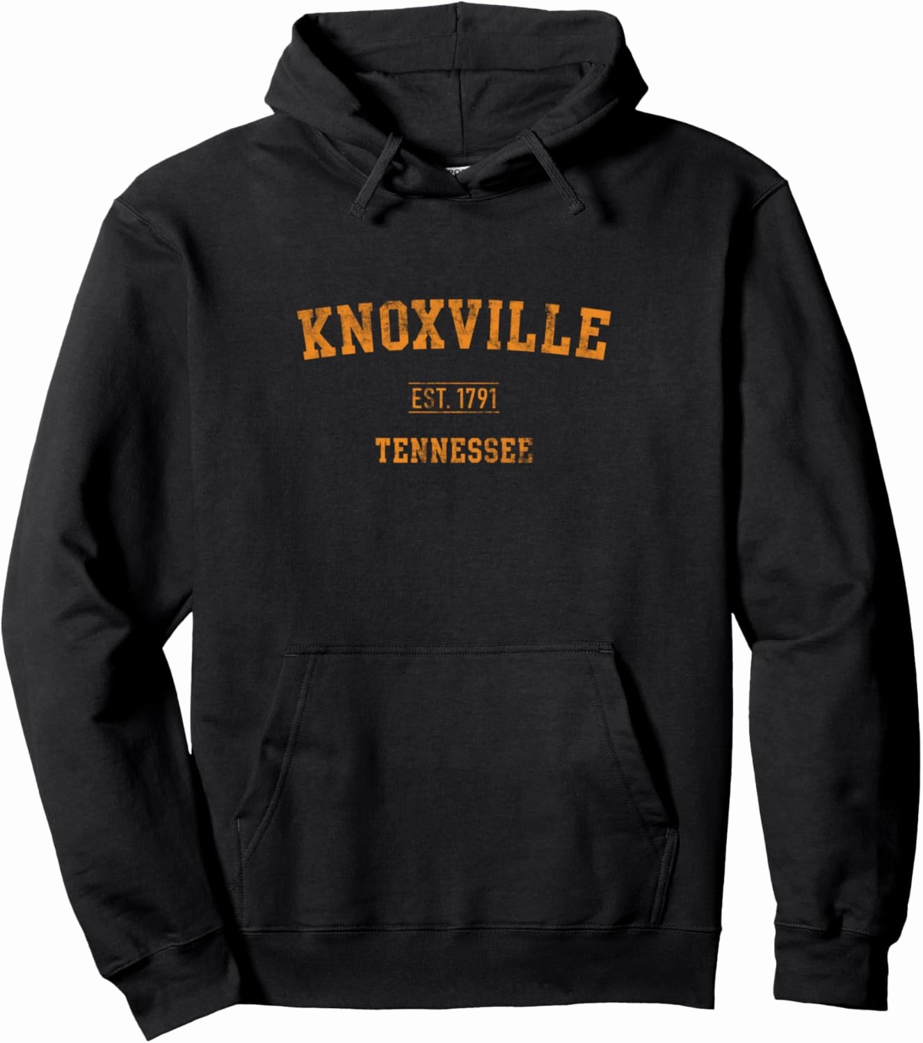 Knoxville Tennessee Distressed Text Sport Style Pullover Hoodie