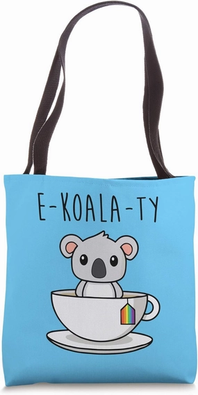 Koala Bear Habitat Animal Puns, Native Australian Animals Tote Bag