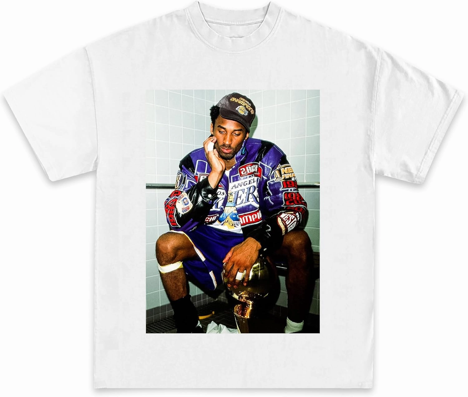 Kobe Champs Portrait Graphic Tee | Premium Quality Heavyweight Basketball Shirt for Adults & Kids