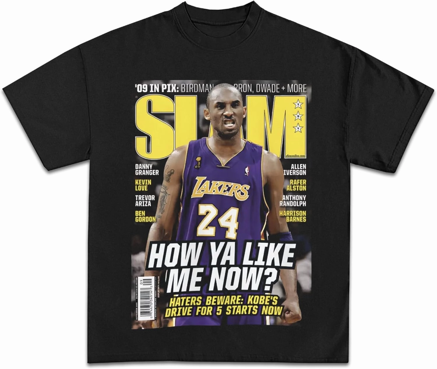 Kobe SLAM Graphic Tee Collection | Premium Quality Heavyweight Basketball Shirt for Adults & Kids