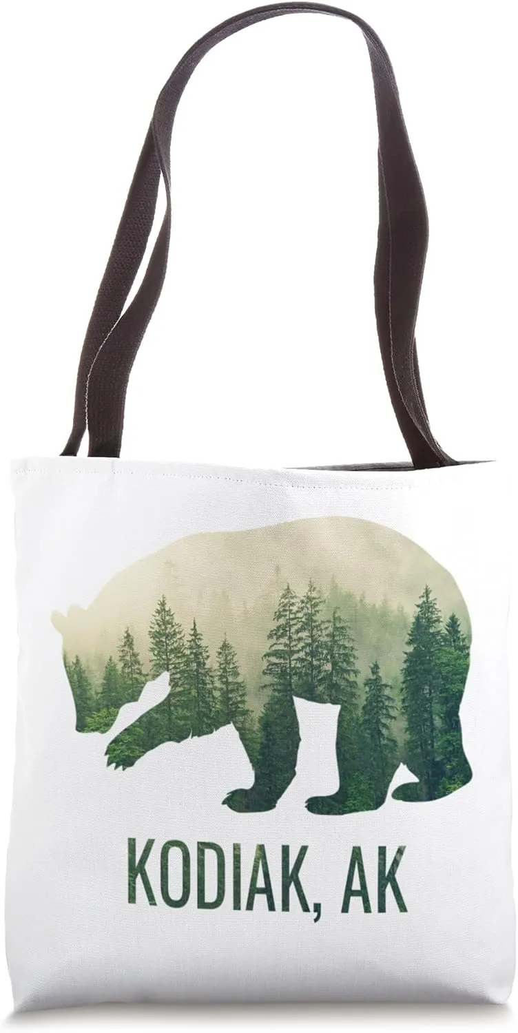 Kodiak Bear Southeast Alaska Tongass Wildlife Tote Bag