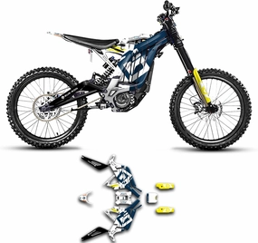 Kungfu Graphics Decal Kit for Surron Sur-Ron Light Bee X LBX, for Segway X160 X260 with DNM Fork 2017-2024 Off-Road Motorcycle Dirt Bike, SRX17N032-KR