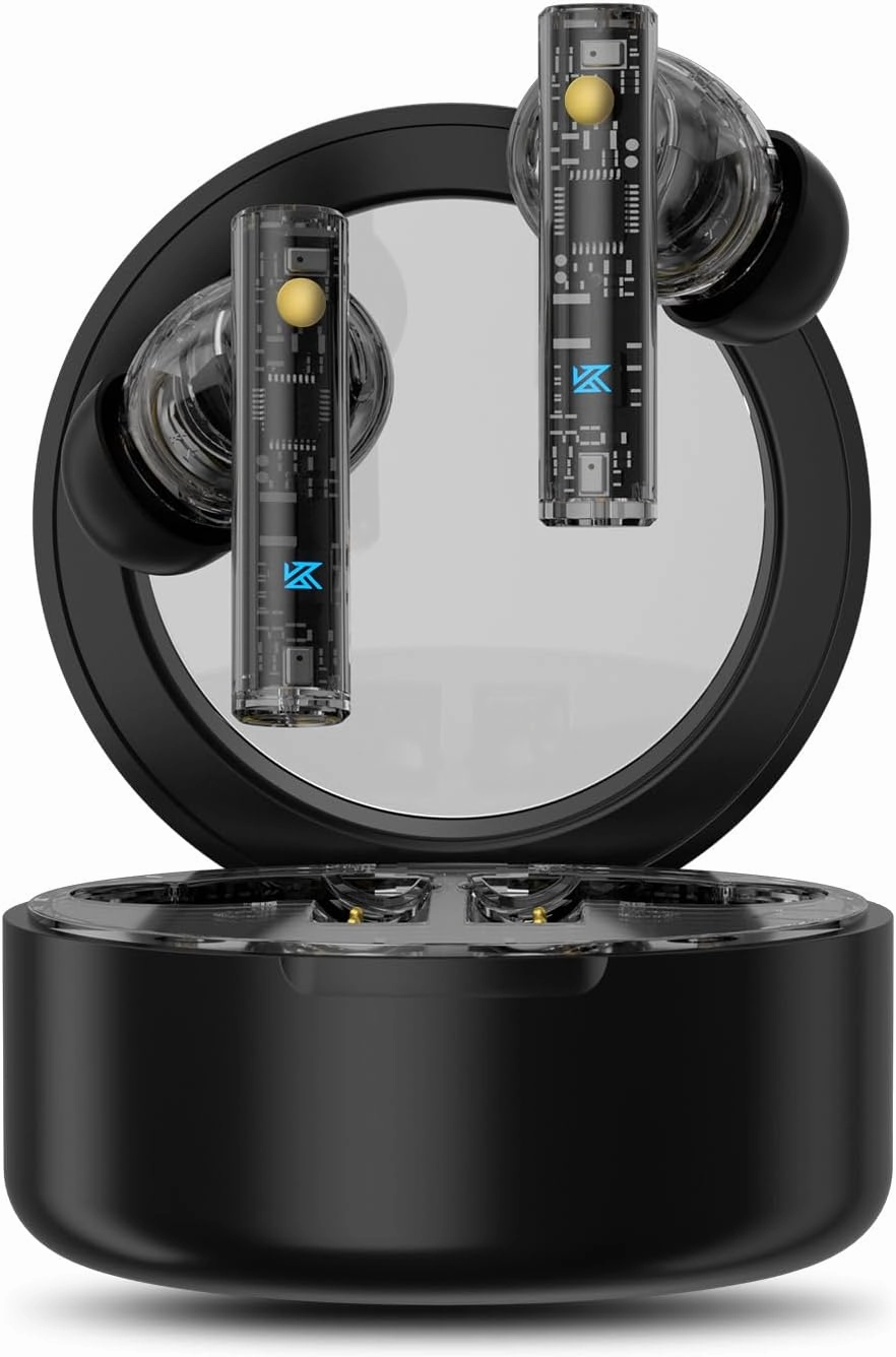 KZ Carol True Wireless Earbuds, Bluetooth 5.3 HiFi Deep Bass Stereo Headphones, Hybrid Active Noise Cancelling in Ear Earphones, IPX5 Waterproof Ear Buds, 6HD Mics for AI Clear Calls
