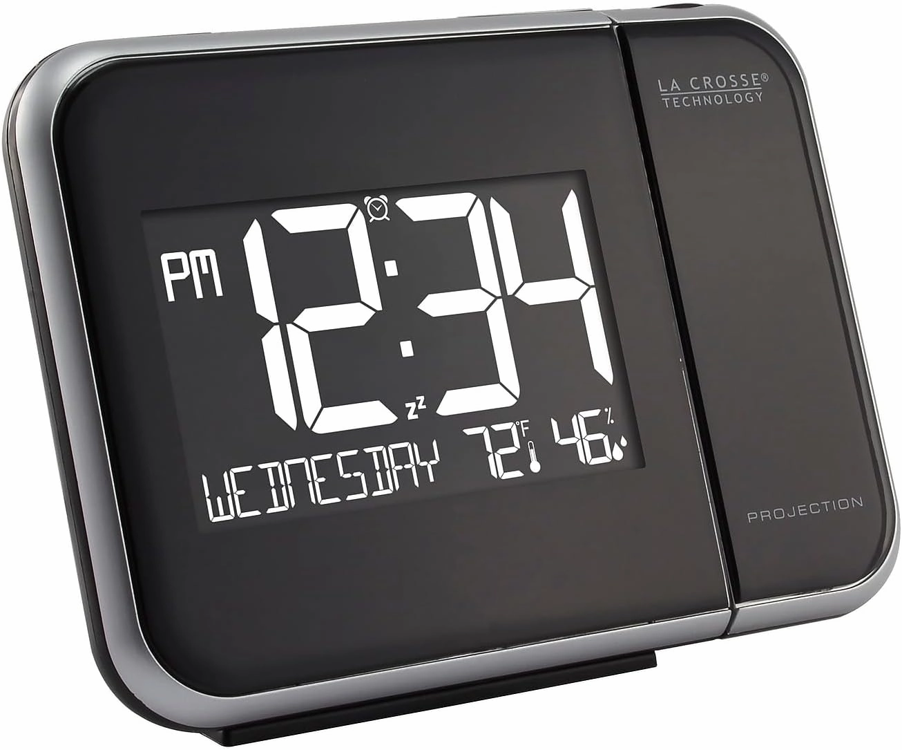 La Crosse Technology 616-1412 Projection Alarm Clock with Indoor Temperature