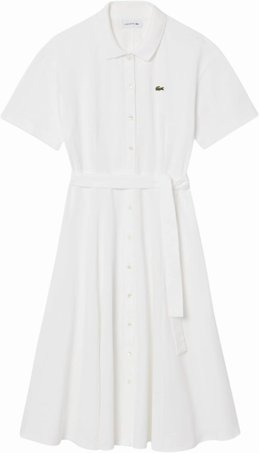Lacoste Women's Flared Mini Pique Polo Dress