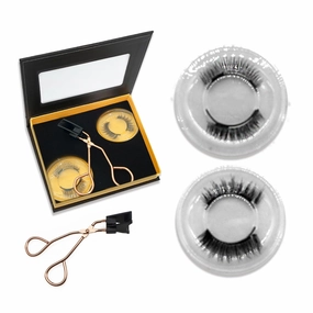 Lashes with Applicator Reusable Lashes No Glue Needed Magnetic Eyelashes without Eyeliner Cat Eye Natural Look Magnetic Eyelashes (Devil Natual)