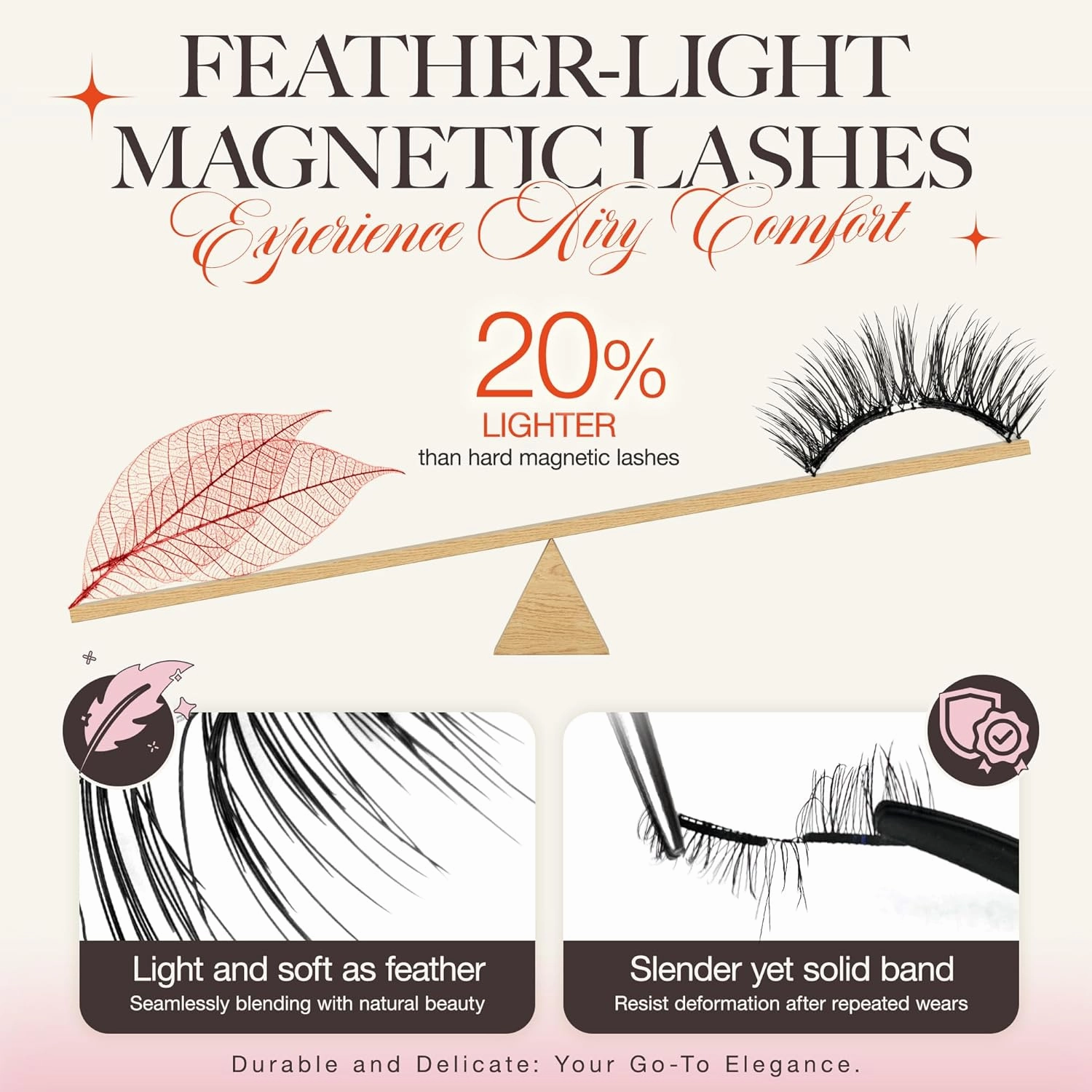 LASHVIEW Upgrade Magnetic Eyelashes with Applicator,Reusable Soft Magnetic Eyelashes Natural Look, No Glue Needed,Easy to Wear and Remove,24P