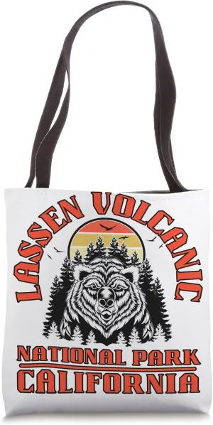 Lassen Volcanic National Park California Bear Nature Travel Tote Bag