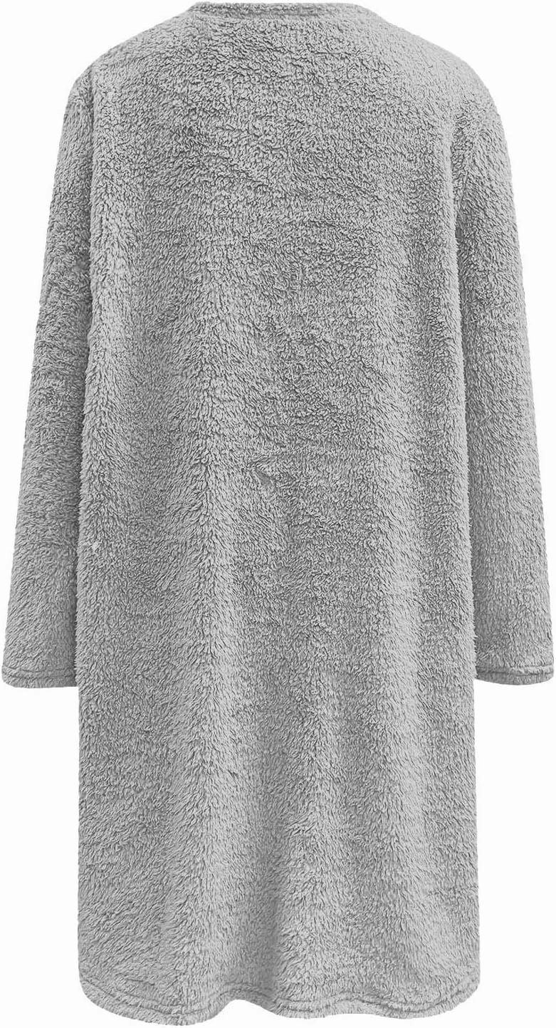 LCMTWX Winter Warm Fleece Pullover Sweatshirt Women Thickening Plus Size Coat Jacket Casual Plus Size Loose Coat Casual