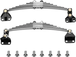 Leaf Spring Shock Absorber Components for 1/14 Scale RC Vehicles, unpowered suspensions
