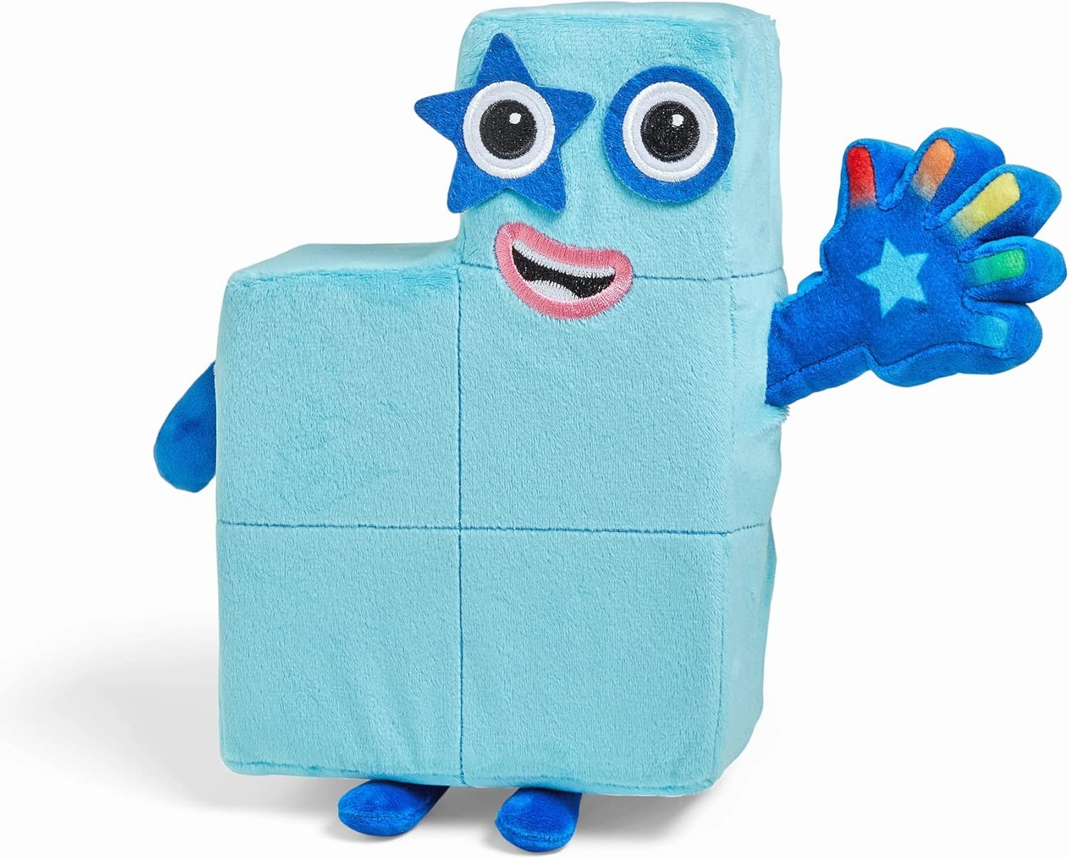 Learning Resources - Numbered Block Interactive Plush Singing Five Counter, from 3 Years, Lit Toy, 12 Phrases, Numberblocks Song, HM95352-UK, Blue, One Size