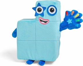Learning Resources - Numbered Block Interactive Plush Singing Five Counter, from 3 Years, Lit Toy, 12 Phrases, Numberblocks Song, HM95352-UK, Blue, One Size