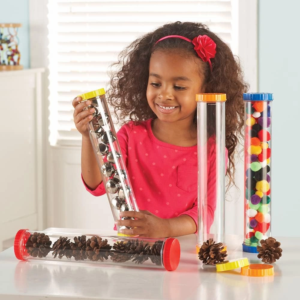 Learning Resources Primary Science Magnifiers (6 Pieces) and Sensory Tubes (Set of 4) for Kids