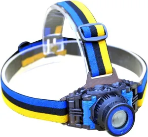 LED Head Torch, Small Kids Headlamp (Included Built-in Battery,USB Charger)