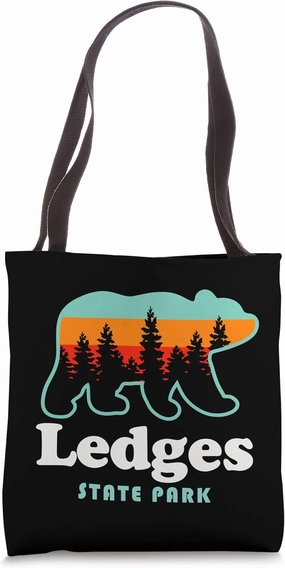 Ledges State Park Iowa Camping Hiking Trails Bear Tote Bag