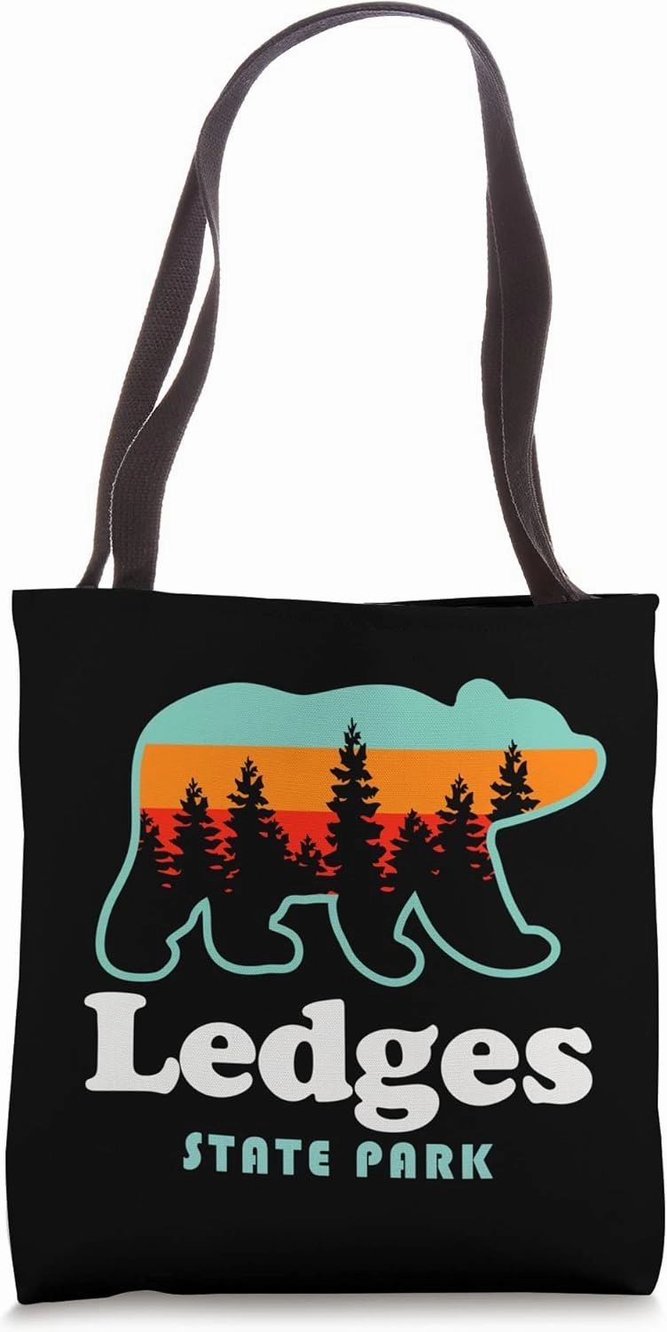Ledges State Park Iowa Camping Hiking Trails Bear Tote Bag