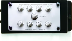 Legrand - OnQ 1X8 Enhanced Passive Video Splitter, Coaxial Cable Splitter for Quality Video, Cable Splitter Approved for Digital Cable, HDTV, and High-Speed Internet, 1GHz, VM1002