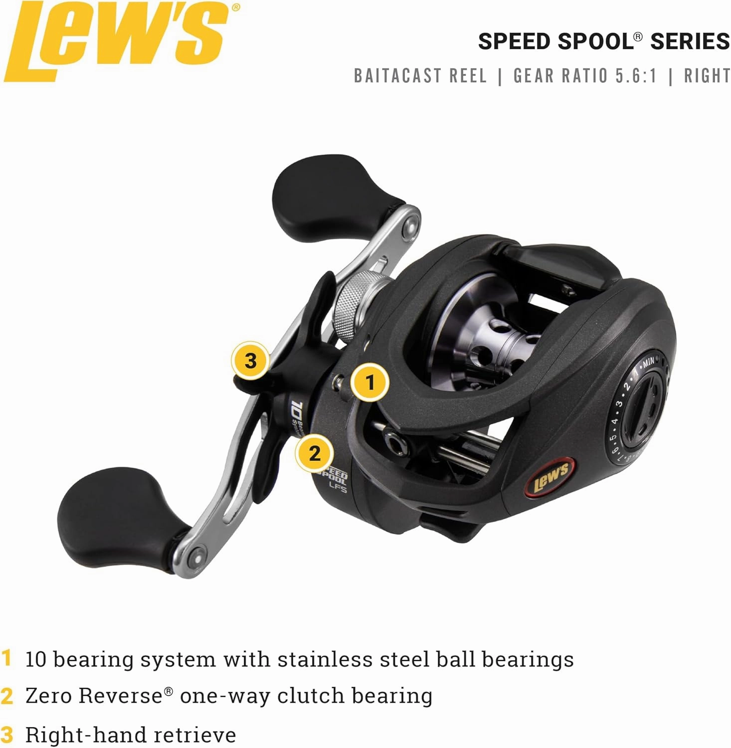Lew's Speed Spool LFS Baitcast Reel