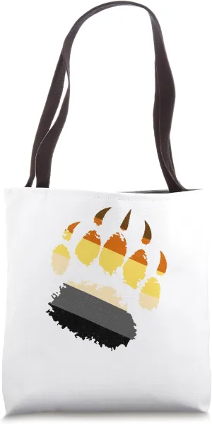 LGBTQ - Hairy Bear Pride Gay Bear Paw Pride Parade Tote Bag