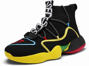 LIBINXIF Women's Men's Upper Light Breathable Fashion Non-Slip Sneakers Comfortable Walking Shoes Couple Shoes Sock Shoes Running Shoes Trainers Shoes Large Shoes