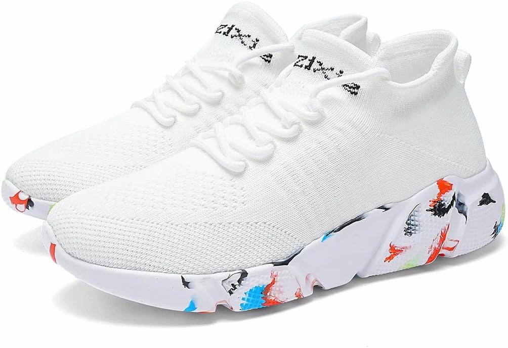 LIBINXIF Womens & Mens Light Breathable Fashion Slip Resistant Sneakers - Comfortable Walking & Running Shoes