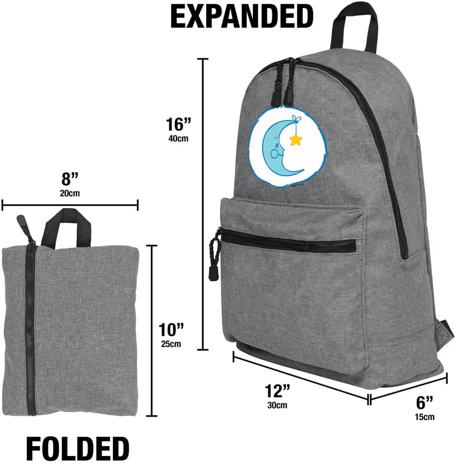LOGOVISION Care Bears Bedtime Bear Belly Lightweight Backpack for Work School Daily Use Packable for Travel