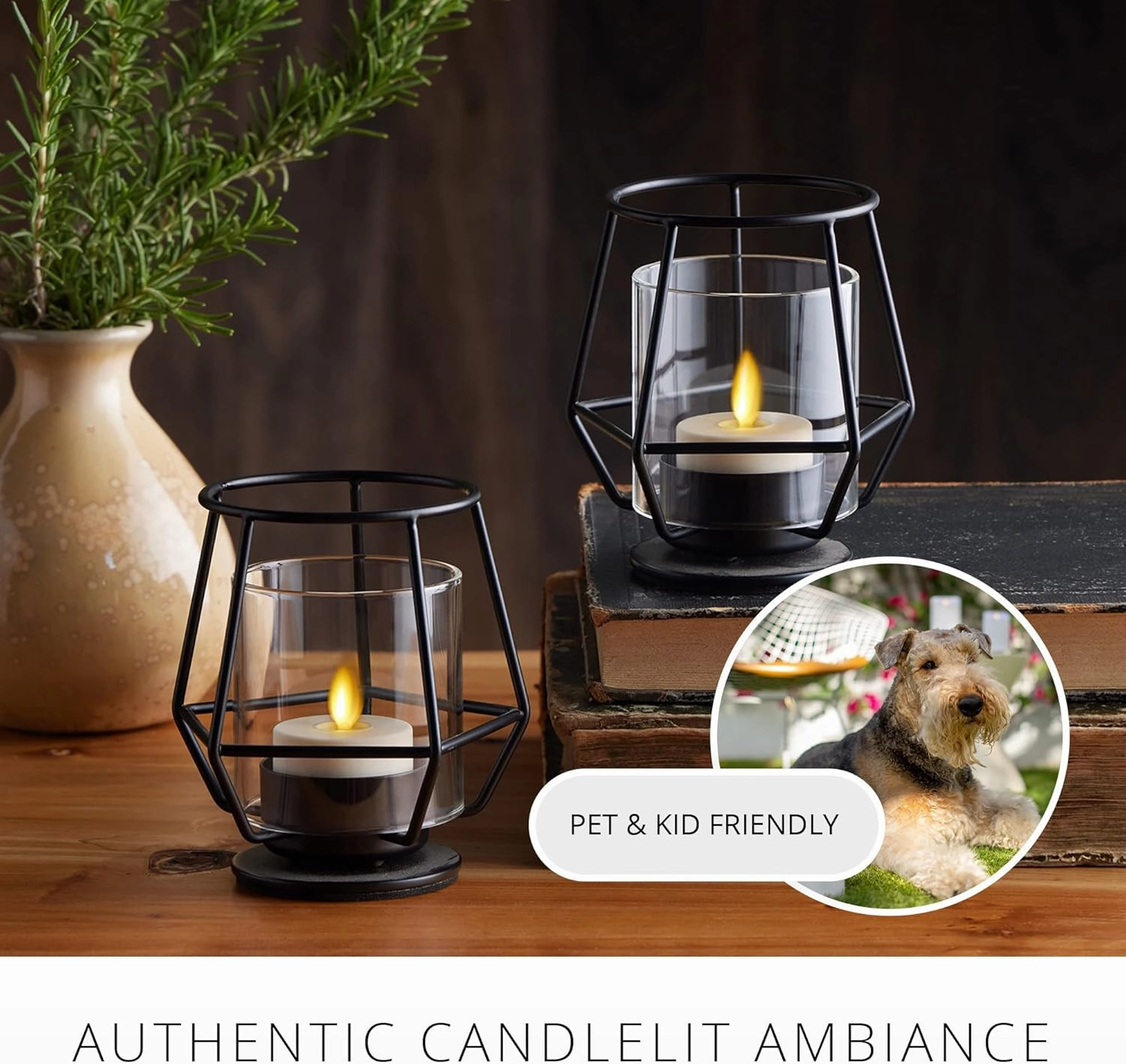 Luminara Flameless LED Tea Light Candle, 1.4" x 2", Pack of 2, Pearl Ivory, Real Flame, Battery Operated w/Remote Timer Function, Paraffin Wax