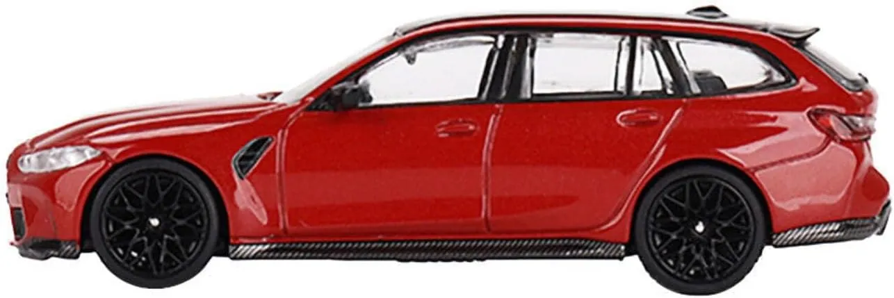M3 Competition Touring Toronto Red Metallic with Black Top Limited Edition to 3000 Pieces Worldwide 1/64 Diecast Model Car by Mini GT MGT00700