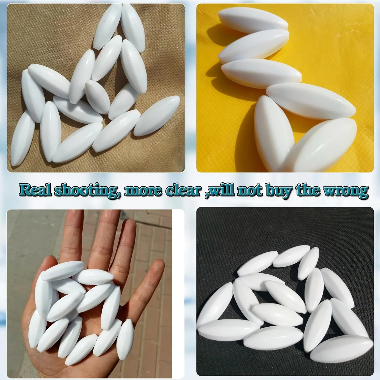 Magnetic Stirrer Stir Bar PTFE Magnetic Mixer Stir Bars (12X35mm, Olive Shape, 10pcs)